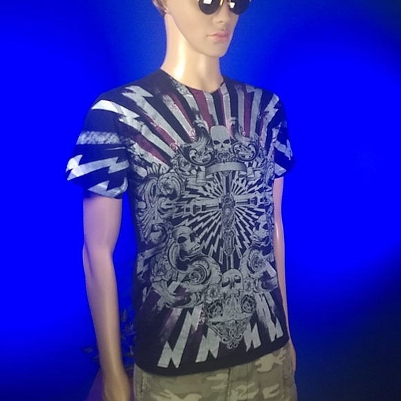 Chemistry Gothic Skulls and lightning size M - Picture 4 of 14